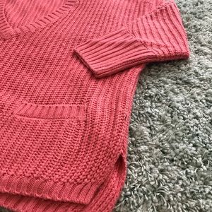 Caslon Peach Chunky Knit Sweater size Small